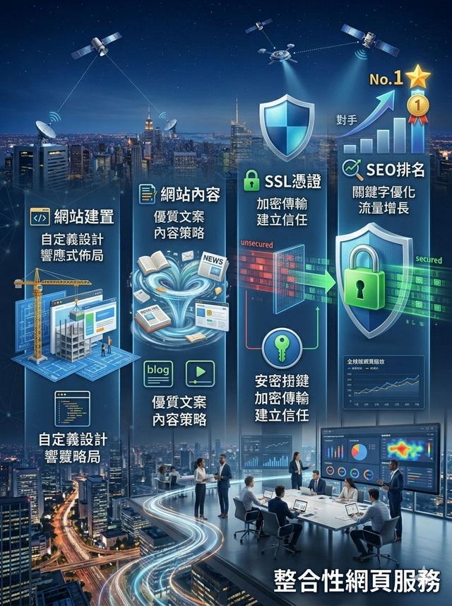 關鍵字SEO優化排名+RWD網站+網站內容